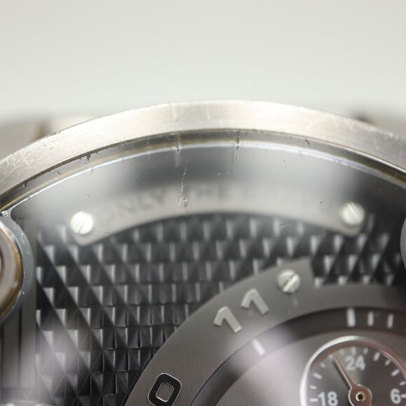 Diesel Little Daddy Mens Chronograph Dual Time 52mm Watch Steel w New Battery - Picture 10 of 16